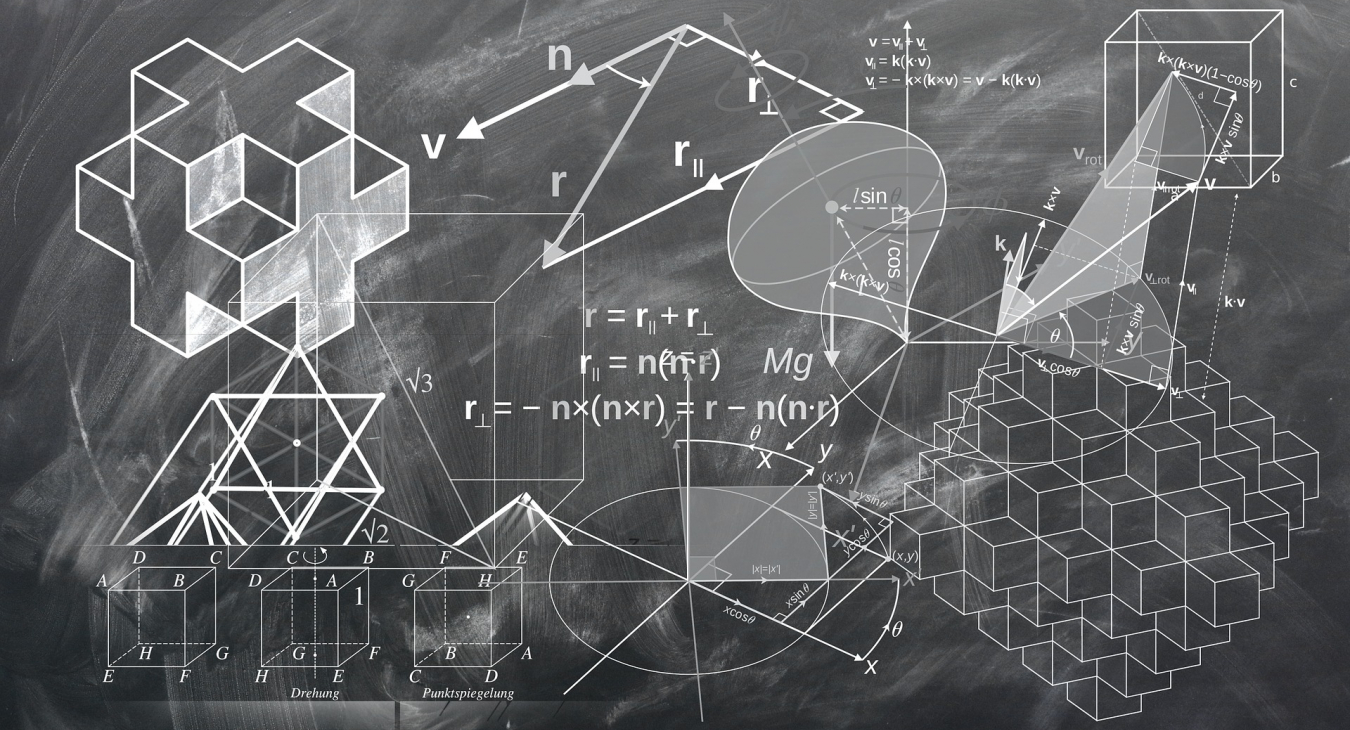 Wir alle versuchen, das Geschehen in der Welt um uns herum zu verstehen, um es berechenbar zu machen. Bild: geralt via pixabay (https://pixabay.com/de/geometrie-mathematik-würfel-1023846/, CC: https://creativecommons.org/publicdomain/zero/1.0/deed.de)