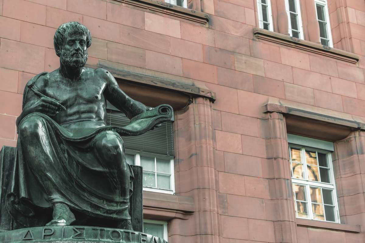 Bild 2: Aristoteles (384-322 v.Chr.): Einer der ersten abendländischen Philosophen, der die Bedeutung des Sehsinns herausstellt – der aber auch die Wichtigkeit des Tastsinns erkennt.
